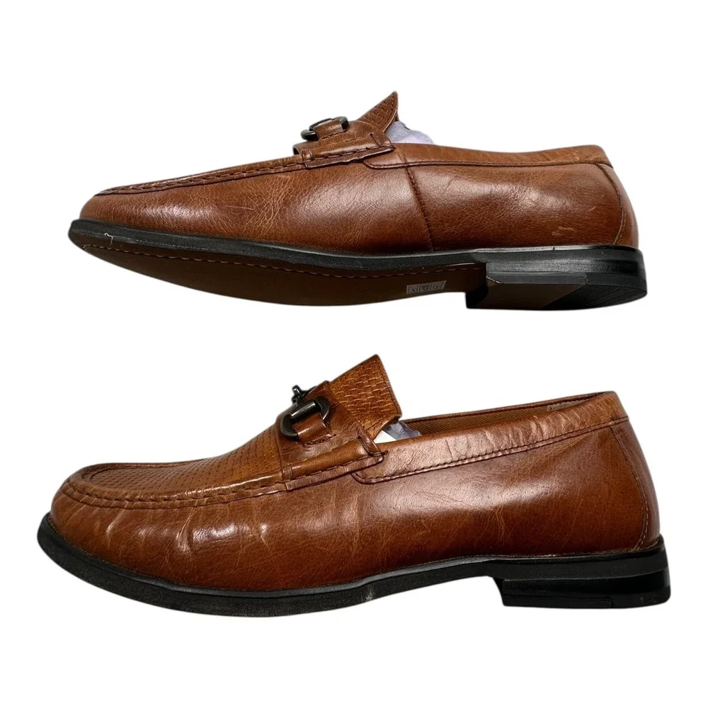 CURT & LARSON Men's‎ Crespo Cog Loafers Buckle Bit Leather Tan US 11